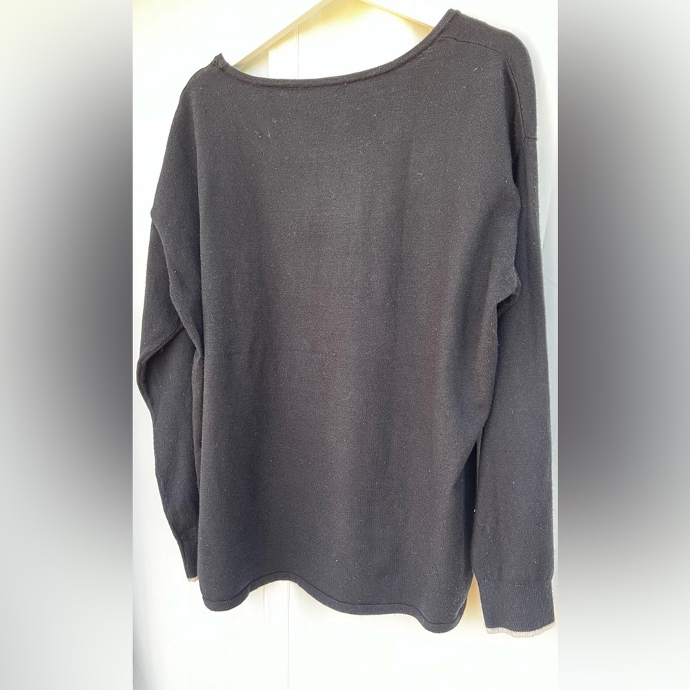 Adyson Parker leopard heart black sweater pullover size 2X - Picture 4 of 9